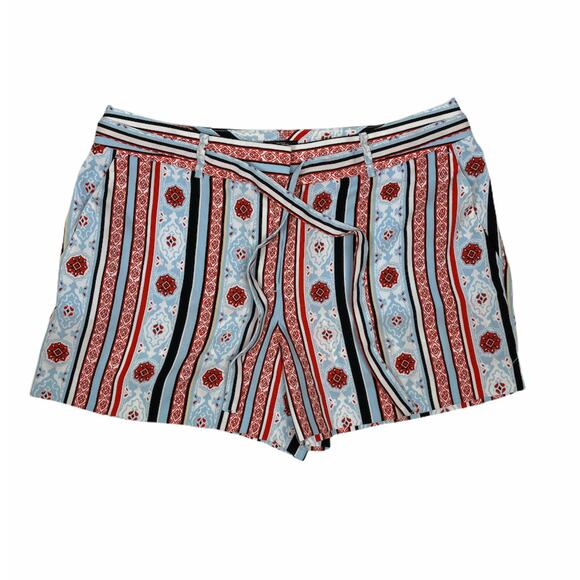 LOFT Costa Tie Waist Fluid Shorts sz 6 - Picture 2 of 7